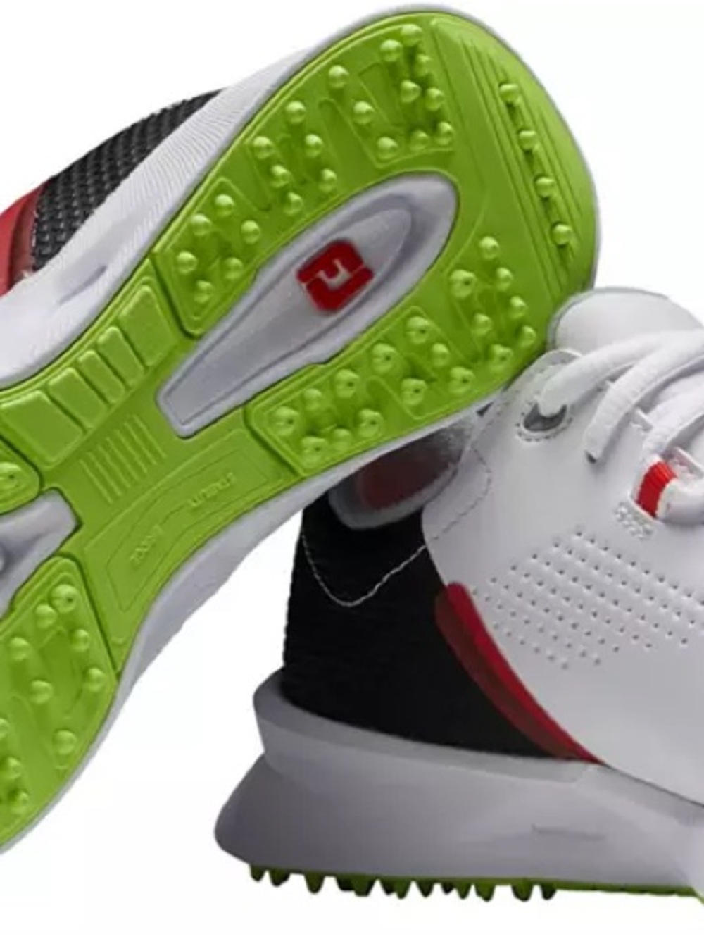 FootJoy White Black Red Lime Golf Athletic Shoes Never Worn
